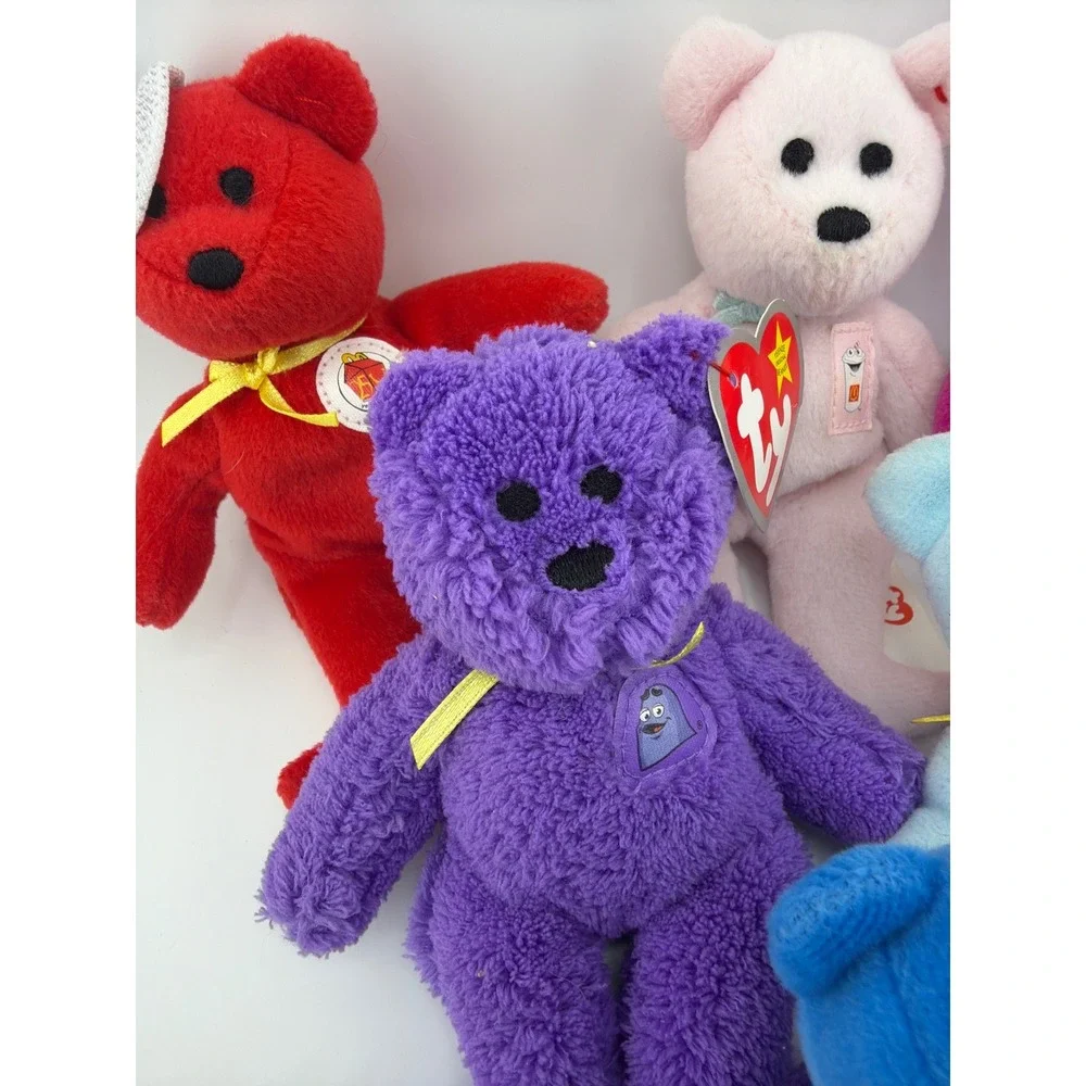 Ty‎ McDonald's 25 Years of Happiness Beanie Babies Set 6 Multi Y2K Retro Toy